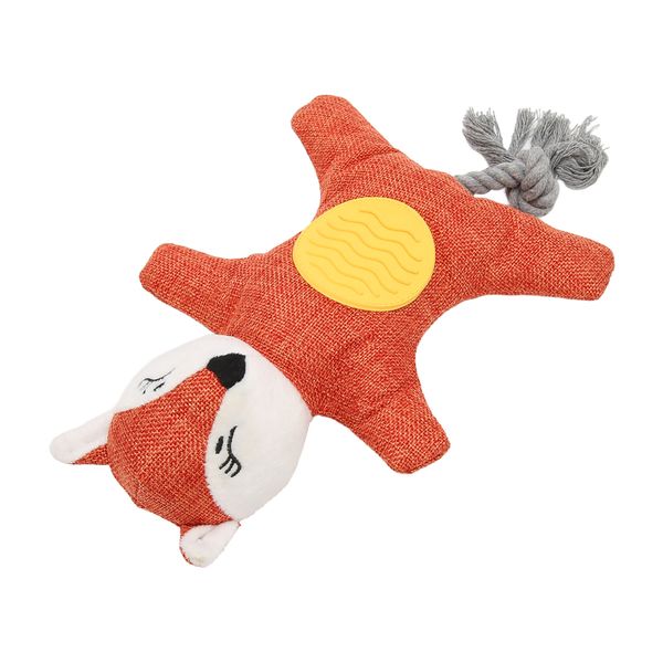 Plush dog toy for pet puppy - interactive tug of war chew fetch