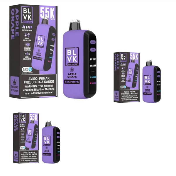 BLVK Ultra 55k Disposable Vape - Apple Grape(Pack of 3)