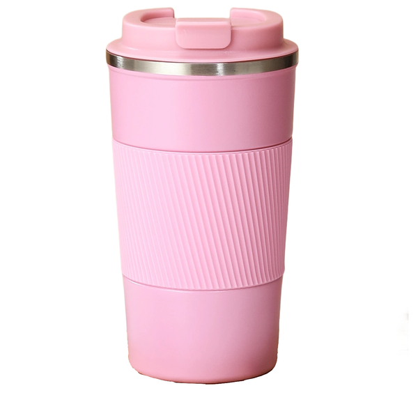 Insulated Coffee Cup With Leakproof Lid 510ml - Pink