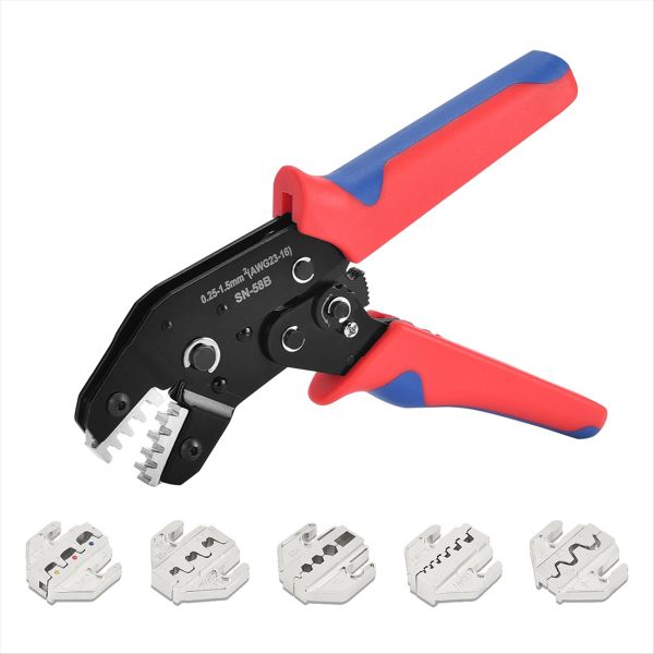 SN-58B Automotive Plug-in Crimping Pliers for Heat Shrink, Nylon, Non-Insul