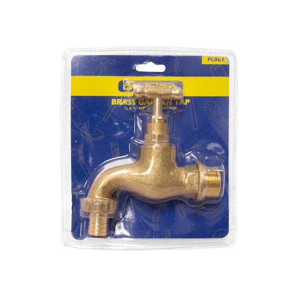 Dejuca - Garden Tap - Brass - Hp - 3/4 X 3/4 Inch - 1/2 Inch Conn. - 3 Pack