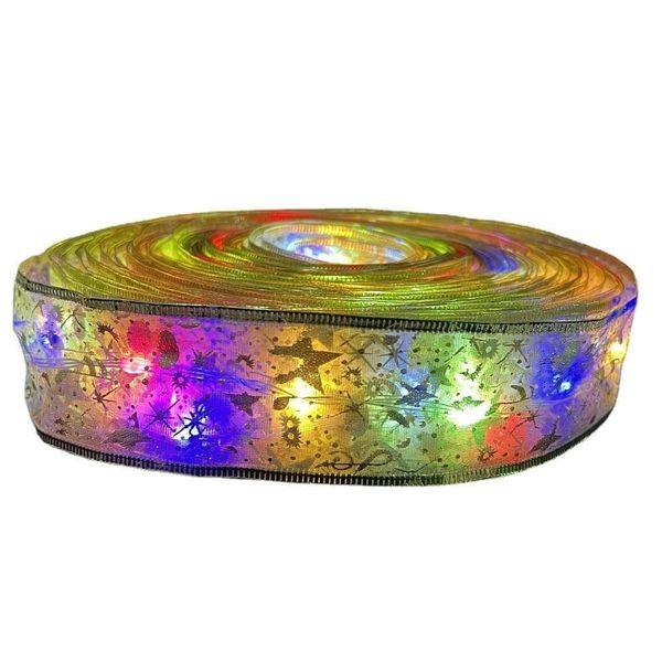 20-LED Battery Xmas Tree Ribbon Lights, Indoor &amp; Outdoor Decor