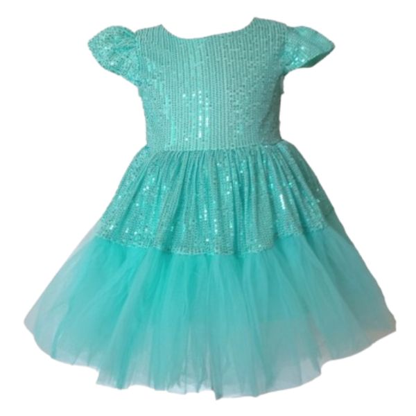 Girls Turquoise Party Dress