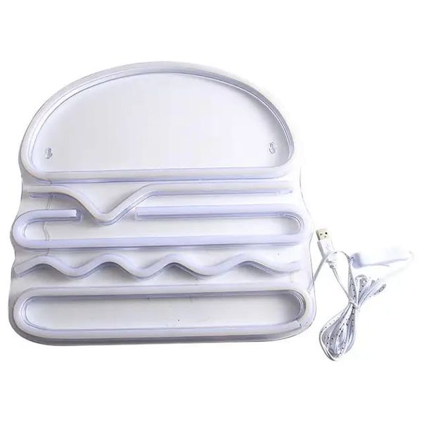 Hamburger LED Acrylic Neon Lamp Decorative Wall Lamp
