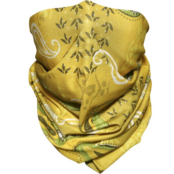 Seamless Multifunctional Breathable Headwear and Face Covering-Paisley Red