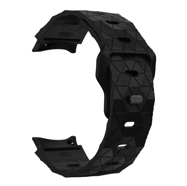 Textured Watch Band Compatible with Samsung Galaxy Watch 4/5/6/7/7FE Black