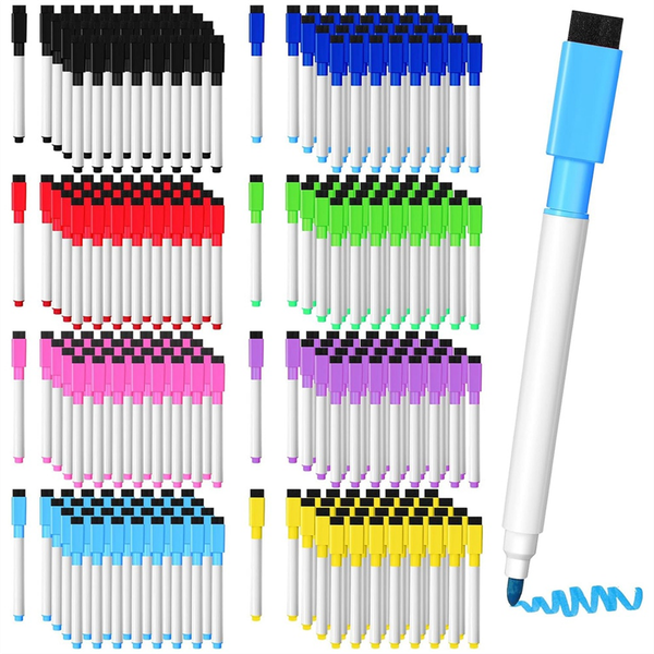 200 Pcs Magnetic Dry Erase Markers(Multicolor)