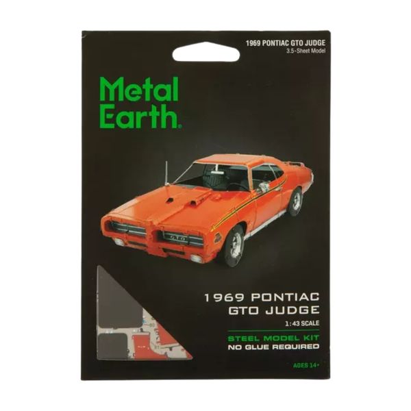 Metal Earth- 1969 Pontiac GTO Judge Metal Model Kit Fascinations-3.5 Sheets