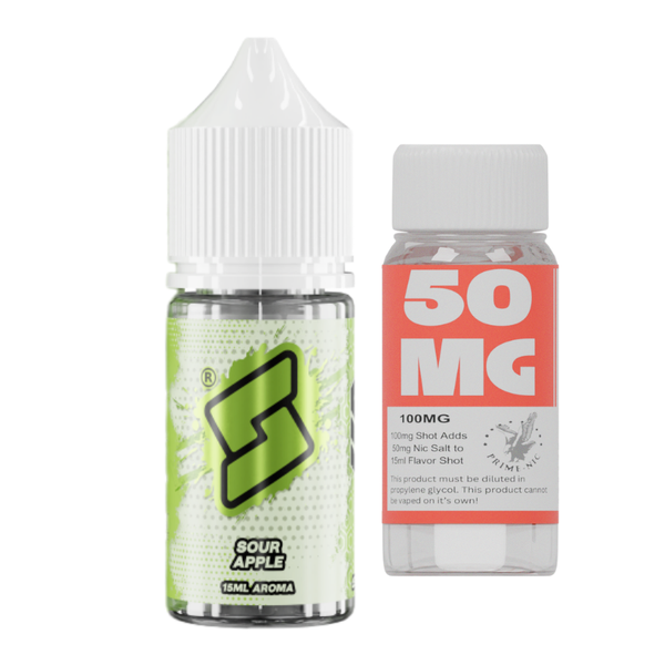Bard x Vapour Mountain Sour Apple 50mg 30ml Longfill Kit