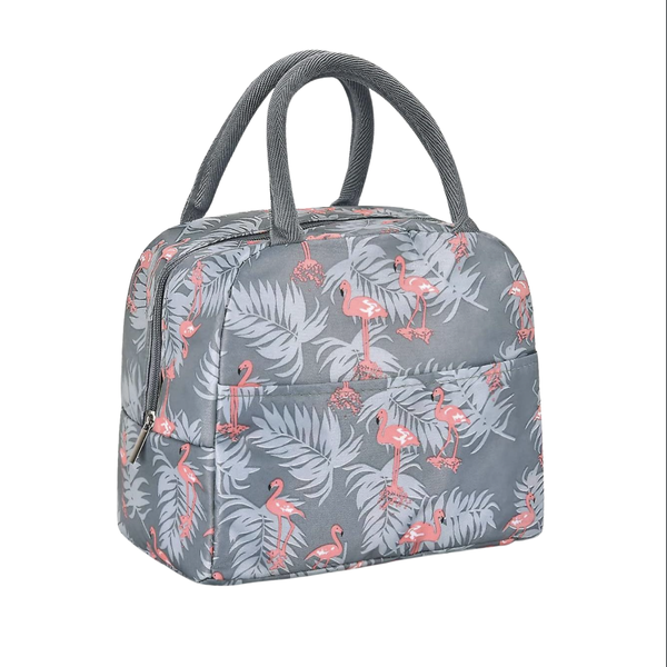 ContemporaryThermal Insulated Lunch Bag - Grey Flamingo