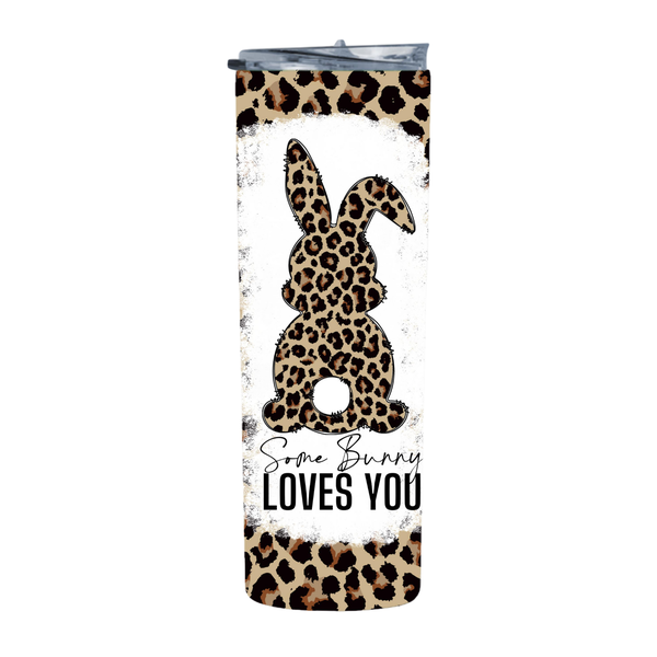 Bunny Cheetah Leopard 20 Oz Straight Skinny Tumbler 009