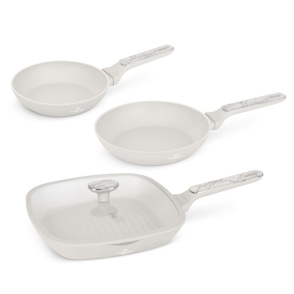 3-Piece Frypan Set-Sahara Marble Collection