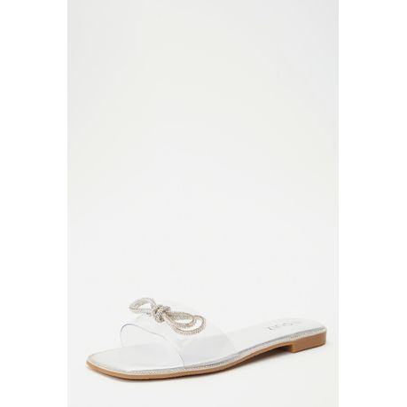 Quiz diamante flat on sale sandals