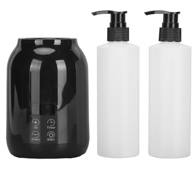Massage Oil Warmer Device with Two Bottles