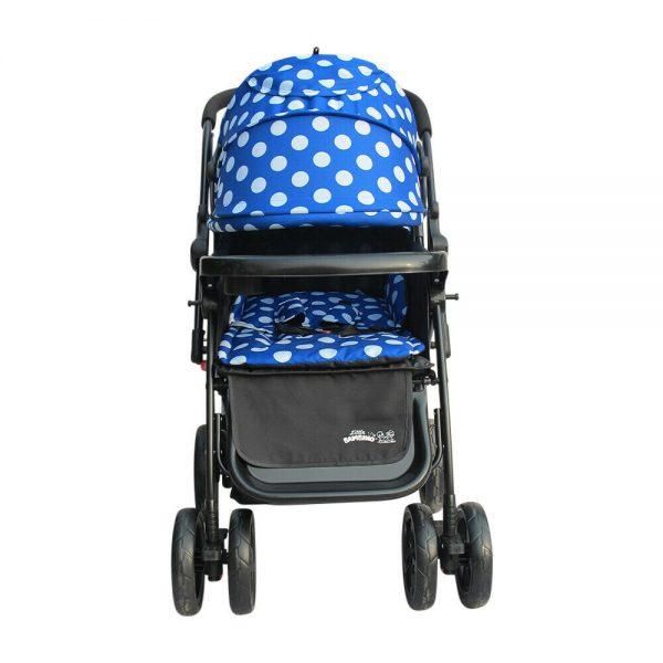 Little Bambino Polka Dot Stroller - Blue