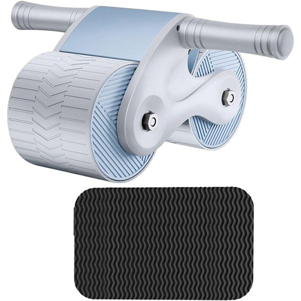 Uuname Automatic Rebound Abdominal Roller Wheel Ab Wheel with Knee Mat-210L