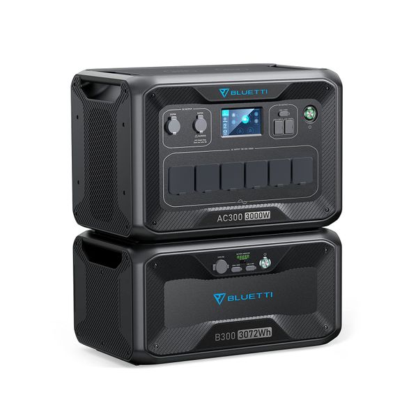 Bluetti AC300 + B300 Home Battery Backup 3000W 3072Wh