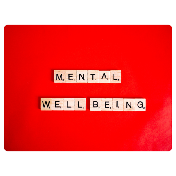 Mental Well Being Red Mouse Pad