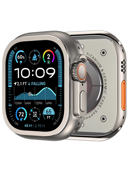 original 2 in 1 Metal Case Compatible with Apple Watch Ultra 3/2/1 49mm