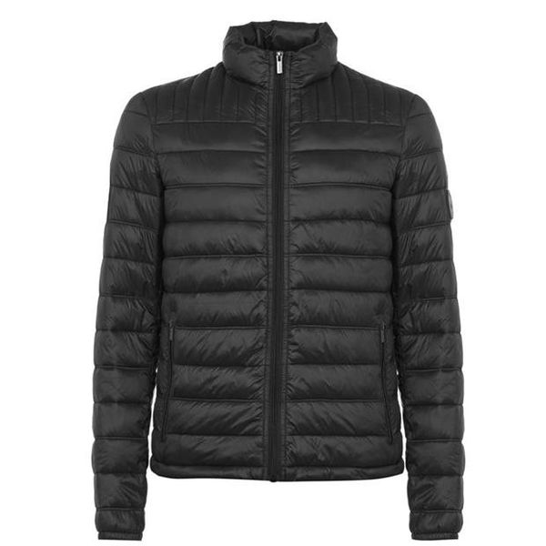 Firetrap Men's Blackseal Micro Bubble Jacket - Black - Parallel Import