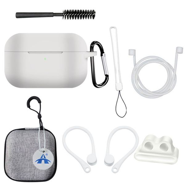 ALANES 8-in-1 Silicone Protective Cover Set Compatible with AirPods Pro
