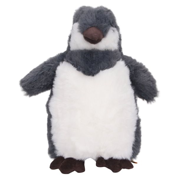 Penguin Plush Cute Soft Fluffy Stuffed Animal Plush Doll Toy 9.84in Grey