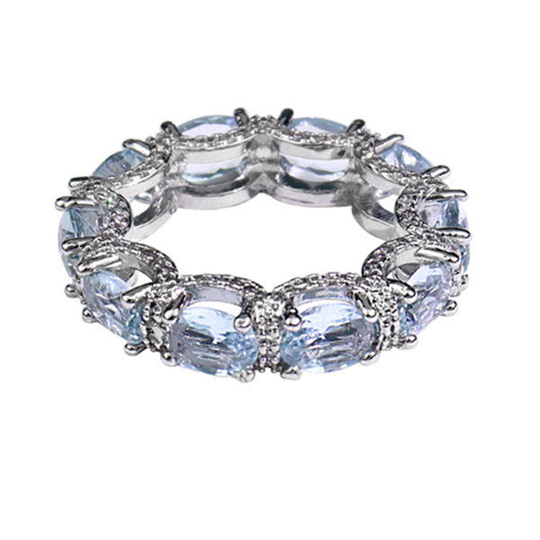 Fashion Aquamarine Cocktail Ring