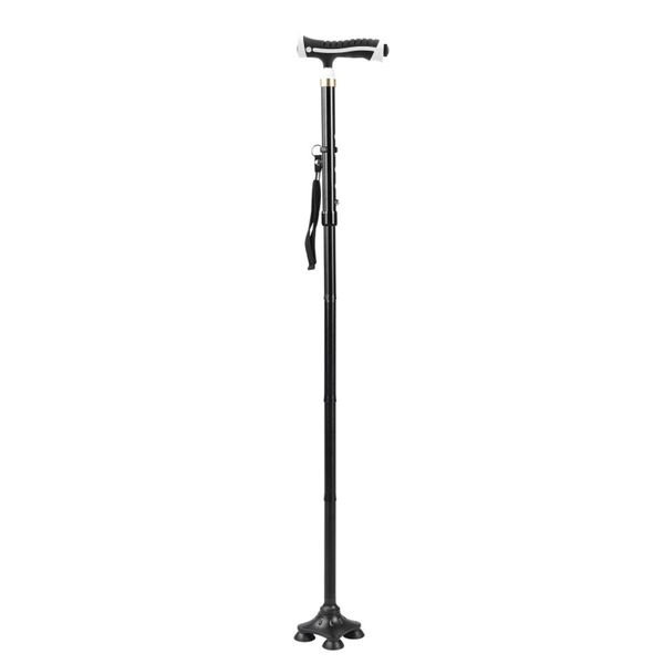 LED anti-slip folding crutch
