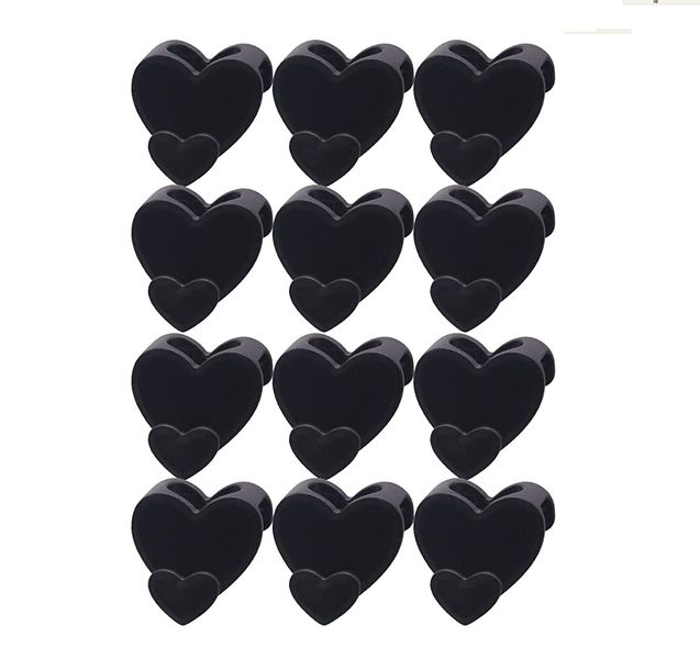 HDS - 12 Pieces Heart Shaped Hanger Hooks for Space Saving