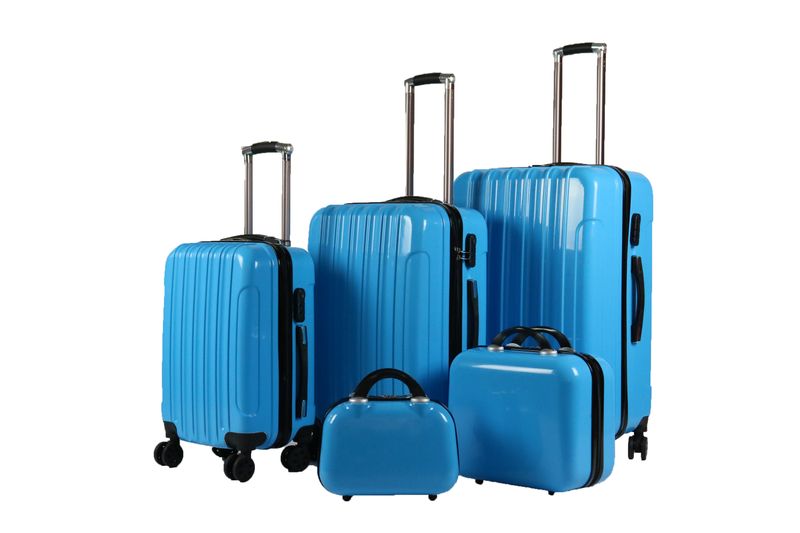 Hazlo 5 Piece Abs+Pc Hard Luggage Bag Set With T image
