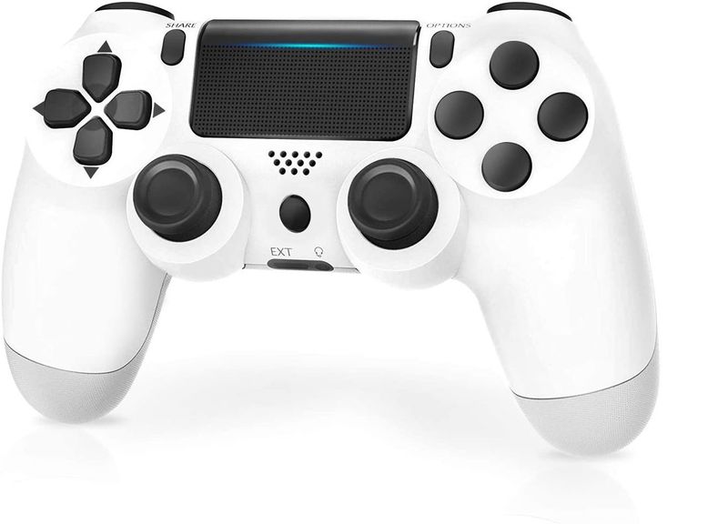 Double shock 4 PlayStation 4 Wireless Controller: Generic (PS4) WHITE