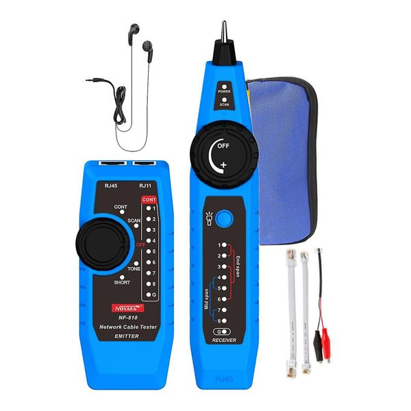 Network Lan Cable Tester Kit With Tool Case, Earphones &amp; Lan Tester Lines