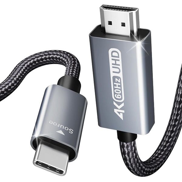 BENFEI USB-C to HDMI 4K@60Hz / Thunderbolt Compatible 1.8m Cable - Grey