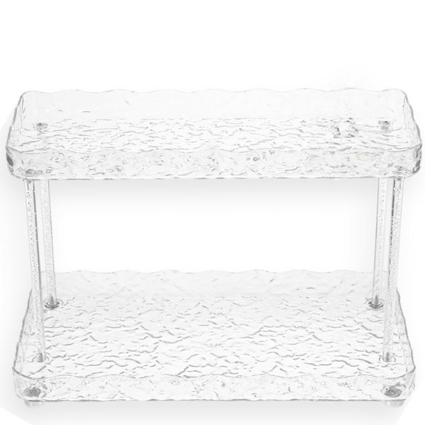 Multi-Tier Vanity Makeup &amp; Perfume Organizer Transparent Cosmetic Storage