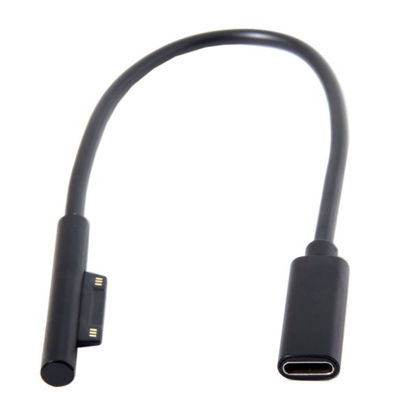DC 15V Type-C USB-C Female to Surface Pro3 Pro4 Pro5 Charging Cable