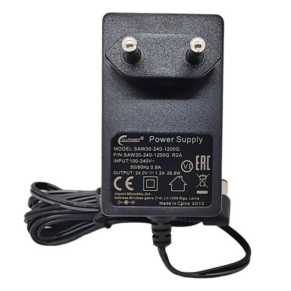 MikroTik 24V Power Supply - 28.8 Watt, 1 Amp Reliable Power Adapter