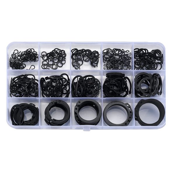 Tool DIY Multifunctional Assorted C-Clip Snap Retaining Ring Set of 200