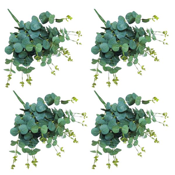 Beautiful Artificial Eucalyptus Leaf Bunch - 50cm - 2 Pack