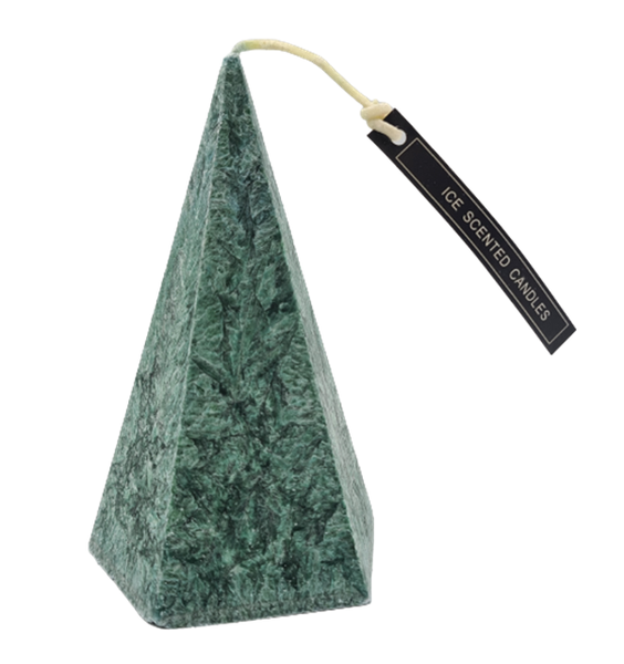 Pyramid Ice Scented Candle - Green