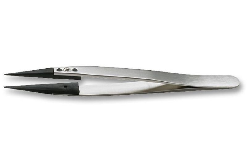 Ideal-Tek (259CFR.SA) Tweezer, Replaceable Tips, ESD, 130mm