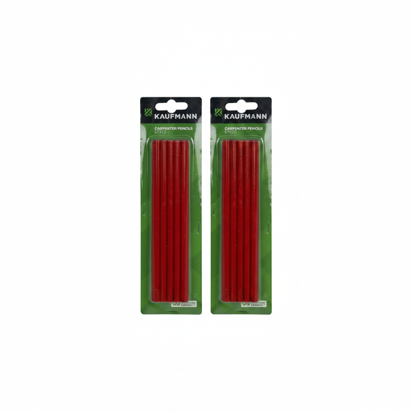 Kaufmann Carpenter Pencil Set 5 Piece - Durable Marking Tools - 2 Pack