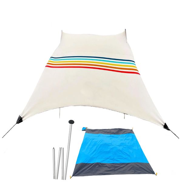 Sea Beach Shelter Canopy Tent Camping Picnic Outdoor Sun Shelter 200x210CM