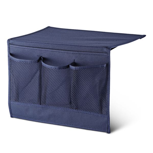 Bedside Organizer - Hanging Storage Caddy with Pockets for Bed Accessories