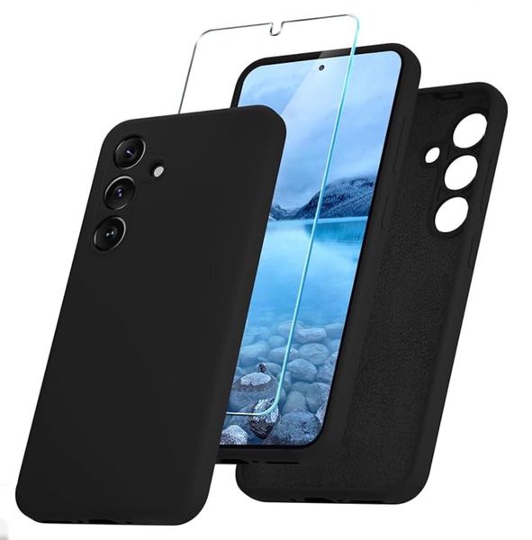 Cover Compatible With Samsung Galaxy S25 Fe - Glass Protector + Back Case