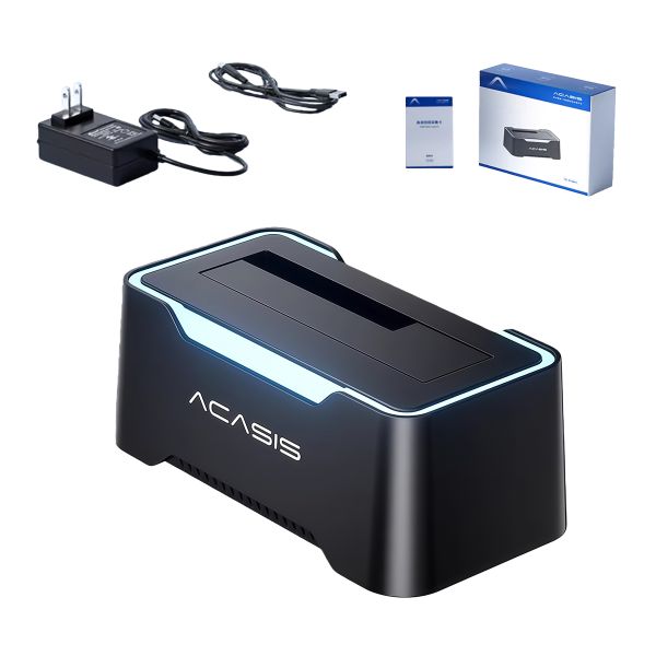 ACASIS - EC-6104Air External Hard Drive Docking Station 2.5/3.5in HDD &amp; SSD