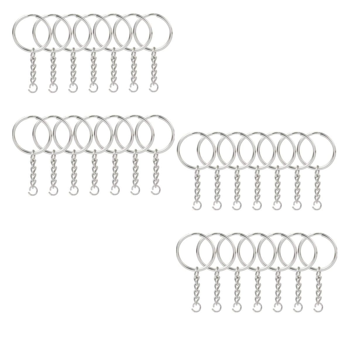 Key ring chains bulk set 28 Piece