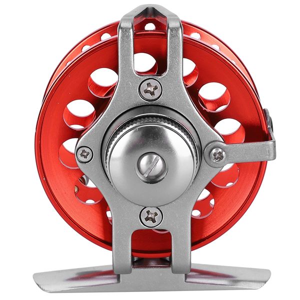 Red Full Metal Front Ice Fishing Wheel RH