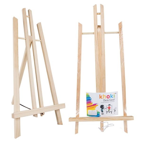 Bulk Pack x 2 Art+Craft Easel Desk Wood 27x50cm