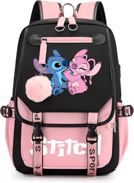 Stitch (Lilo &amp; Stitch) Print Backpack - Multiple Styles Cartoon School Bag