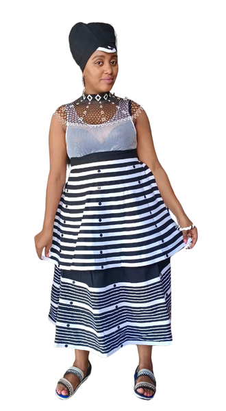 Xhosa African Traditional Attire with Accessories